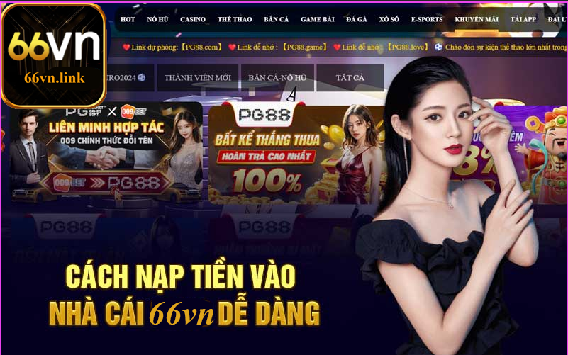 Hướng dẫn nạp tiền dễ dàng tại nhà cái 66vn