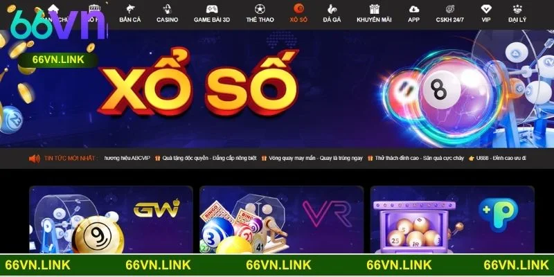 Xổ số 66VN mang đến trải nghiệm lô đề đỉnh cao